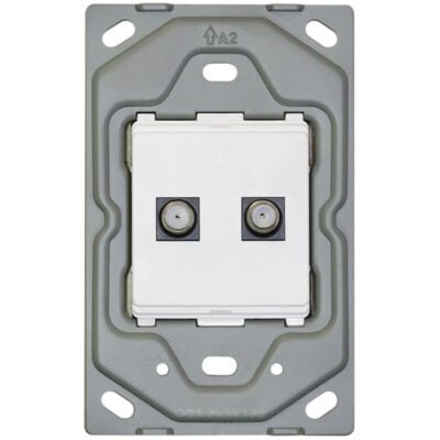 VETi 3 POLA - Dual Satellite Socket - Monoblock