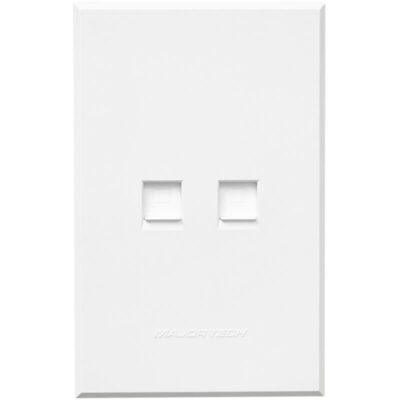 VETi 3 POLA - Dual Data Socket (RJ45 - Cat 6) - White Complete