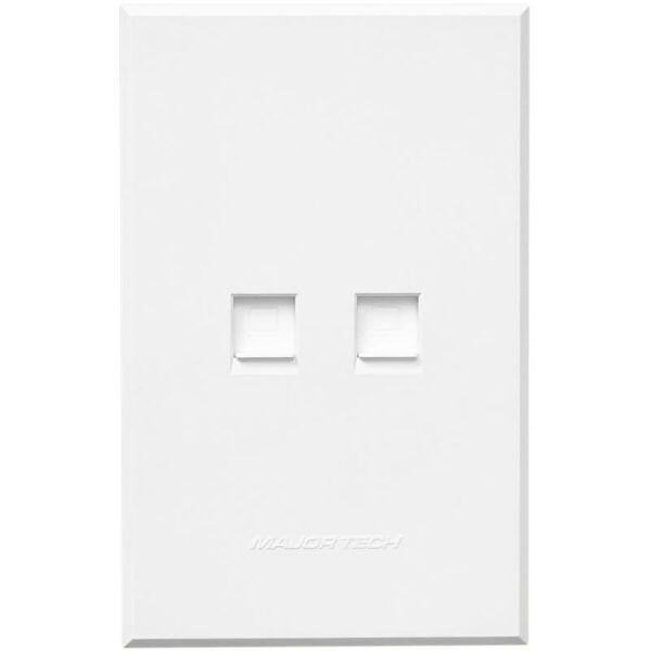 VETi 3 POLA - Dual Data Socket (RJ45 - Cat 6) - White Complete
