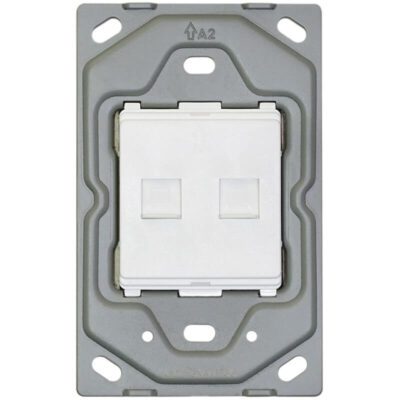 VETi 3 POLA - Dual Data Socket (RJ45 - Cat 6) - Monoblock