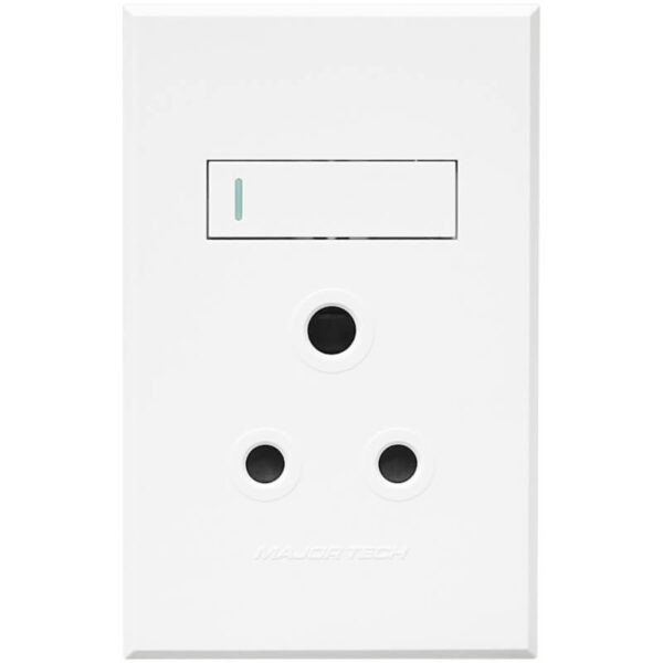 VETi 3 POLA - Single RSA Socket - 4x2 White Complete