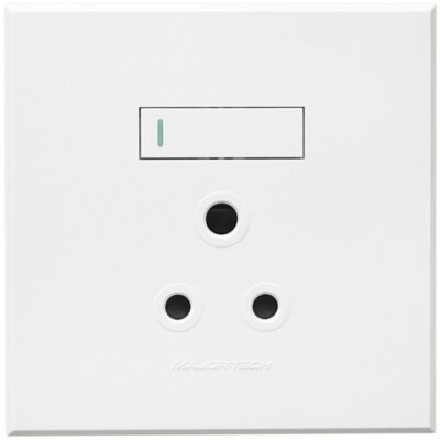 VETi 3 POLA - Single RSA Socket - 4x4 White Complete