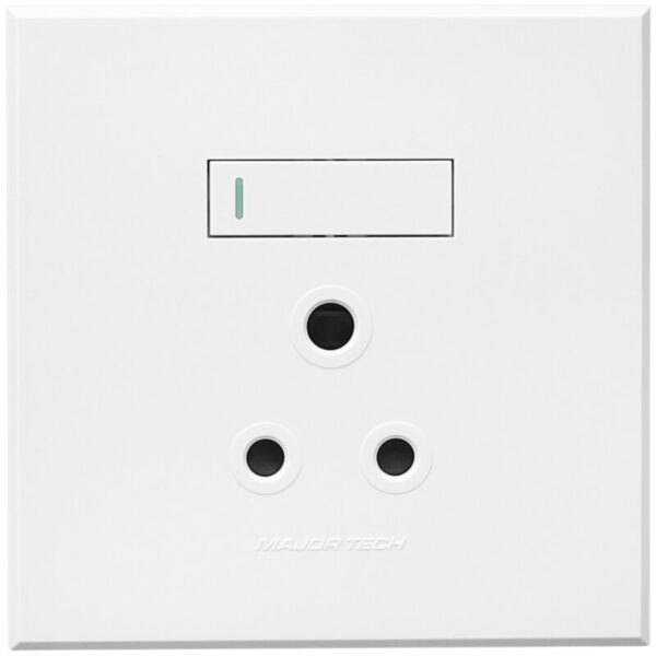 VETi 3 POLA - Single RSA Socket - 4x4 White Complete