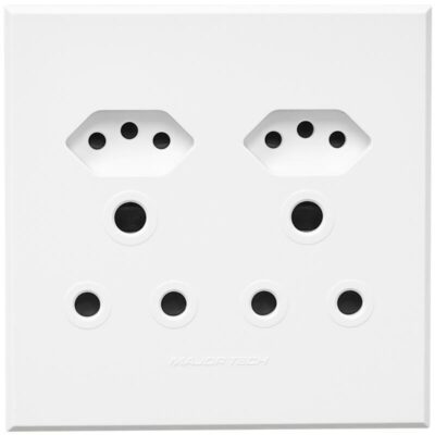 VETi 3 POLA - Unswitched RSA & V-Slim Socket - White Complete