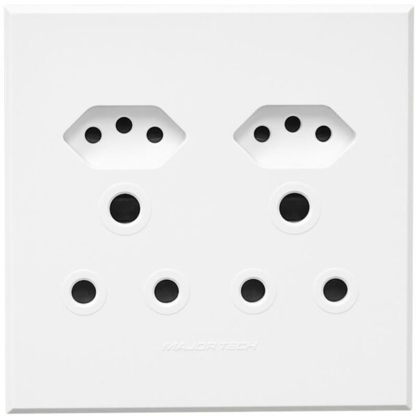 VETi 3 POLA - Unswitched RSA & V-Slim Socket - White Complete