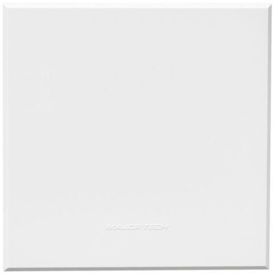 VETi 3 POLA - Blank Cover Plates with Fixing Frame (100x100mm) - White Complete