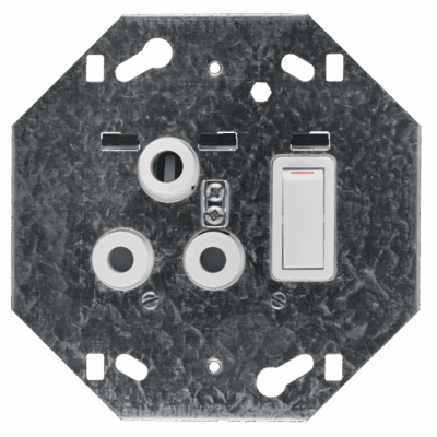 Crabtree  Classic Monoblock Switch Socket 16A Single on Yoke White