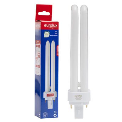 Eurolux 26W CFL PL  2Pin G24d-3 Cool White 4000K - G33