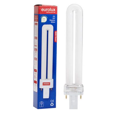 Eurolux 9W CFL PL 2Pin G23 Cool White 4200K - G37