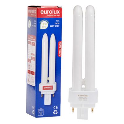 Eurolux 13W CFL PL 4Pin G24q-1 Cool White 4200K - G628
