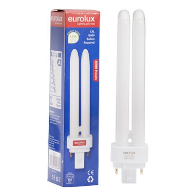 Eurolux 18W CFL PL 4PIN G24q-2 Cool White 4200K - G629