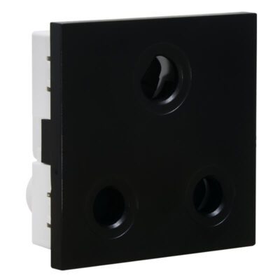 VETi 3 AURA - 16A RSA Dedicated Socket Module - Black Modular
