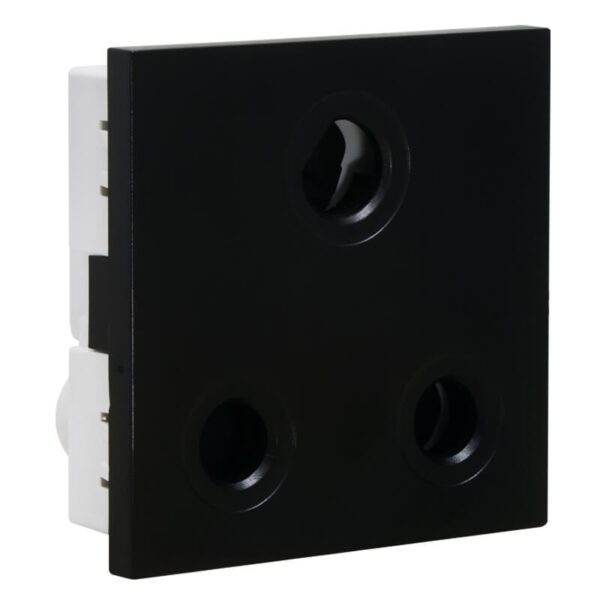 VETi 3 AURA - 16A RSA Dedicated Socket Module - Black Modular