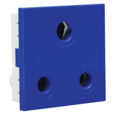 VETi 3 AURA - 16A RSA Dedicated Socket Module - Blue Modular