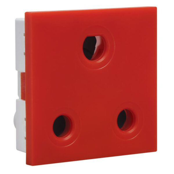 VETi 3 AURA - 16A RSA Dedicated Socket Module - Red Modular