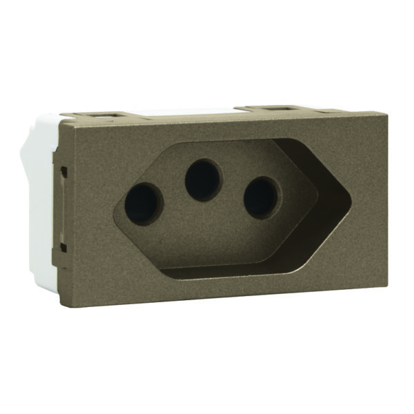 VETi 3 AURA - 16A V-Slim Socket Module - Bronze Modular