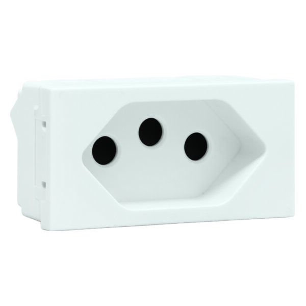VETi 3 AURA - 16A V-Slim Socket Module - White Modular
