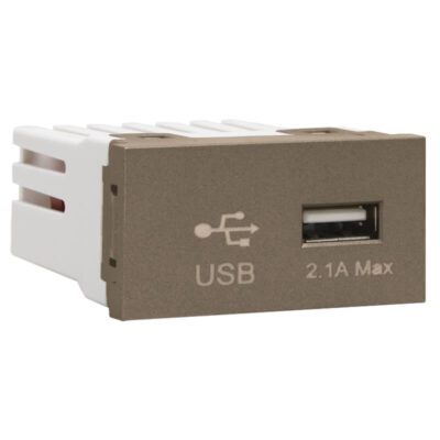VETi 3 AURA - Type-A USB Socket Module - Bronze Modular