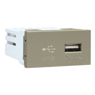 VETi 3 AURA - Type-A USB Socket Module - Titanium Modular
