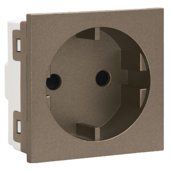 VETi 3 AURA - 16A RSA Schuko Module - Bronze Modular