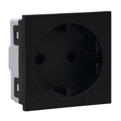 VETi 3 AURA - 16A RSA Schuko Module - Graphite Modular