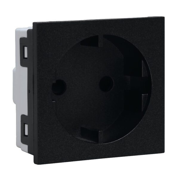 VETi 3 AURA - 16A RSA Schuko Module - Graphite Modular