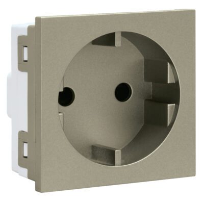 VETi 3 AURA - 16A RSA Schuko Module - Titanium Modular