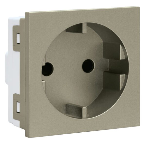 VETi 3 AURA - 16A RSA Schuko Module - Titanium Modular