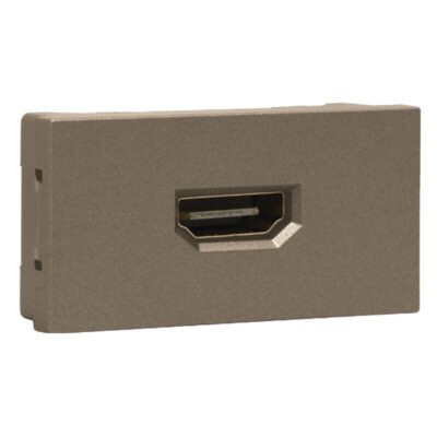 VETi 3 AURA - Flexible Cable HDMI Socket Module - Bronze Modular