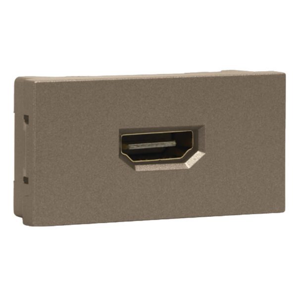 VETi 3 AURA - Flexible Cable HDMI Socket Module - Bronze Modular