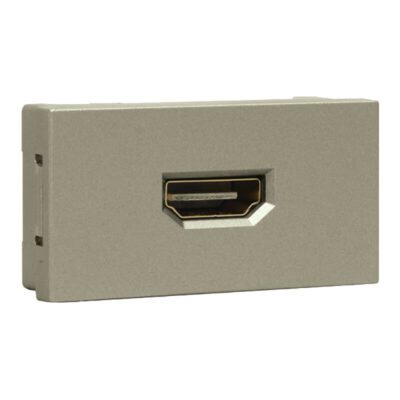 VETi 3 AURA - Flexible Cable HDMI Socket Module - Titanium Modular