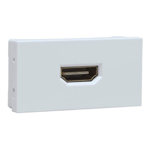 VETi 3 AURA - Flexible Cable HDMI Socket Module - White Modular