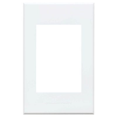VETi 3 AURA - Three Module Cover Plate - White Modular