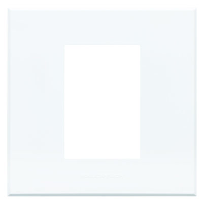 VETi 3 AURA - Three Module Cover Plate (100 x 100mm) - White Modular
