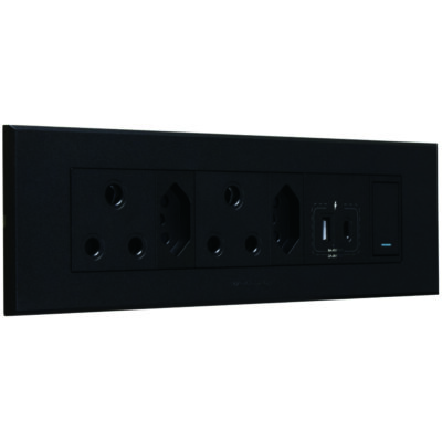 VETi 3 AURA - RSA, V-Slim, USB-A & USB-C Omni Cluster - Graphite/Graphite Complete