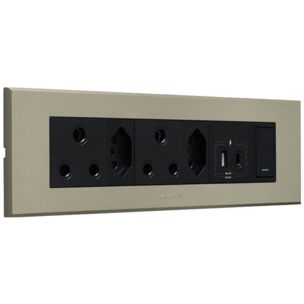 VETi 3 AURA - RSA, V-Slim, USB-A & USB-C Omni Cluster - Graphite/Titanium Complete