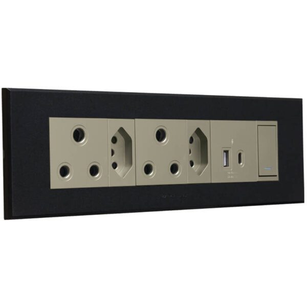 VETi 3 AURA - RSA, V-Slim, USB-A & USB-C Omni Cluster - Titanium/Graphite Complete