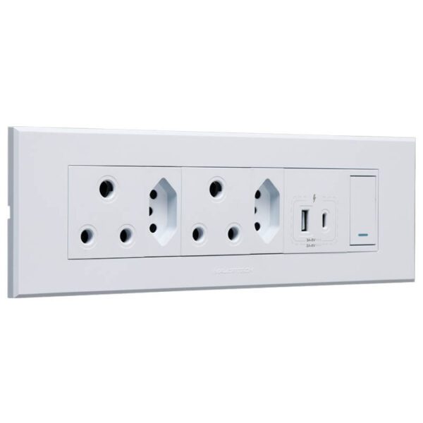 VETi 3 AURA - RSA, V-Slim, USB-A & USB-C Omni Cluster - White Complete