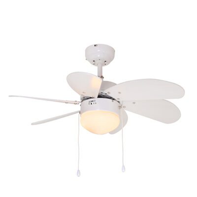 Eurolux Turbo Swirl Ceiling Fan 6 Blades White  Motor Power 50w - F7W