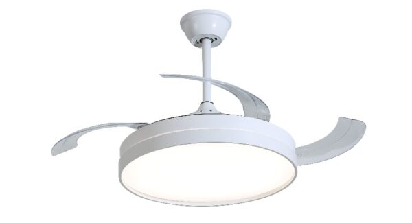 Fivestar White Decorative Foldable Blade Fan Light - FS-FL079