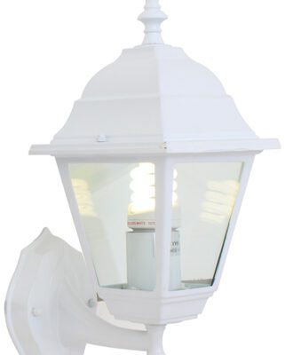 Eurolux Lantern 4 Panel Up Facing White - O14W