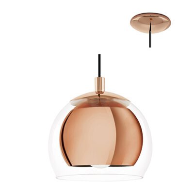 Eurolux Rocamar 1LT Pendant 190mm  Copper - P208COP