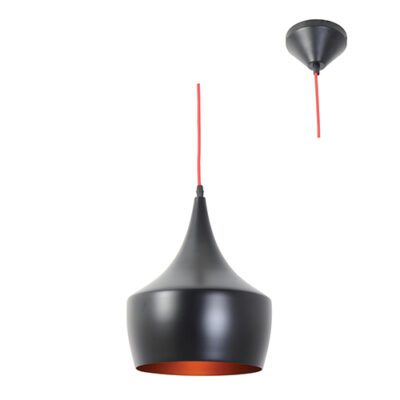 Eurolux Industria Pendant 240mm Black/Gold - P444BG