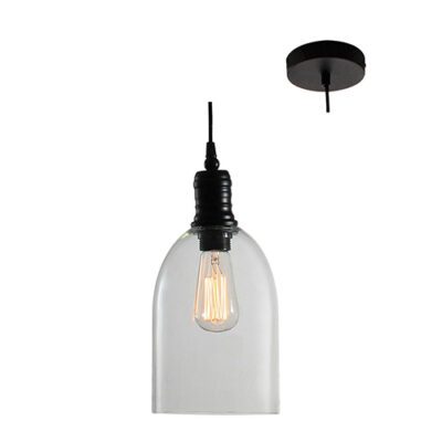 Eurolux Farmhouse Pendant 155mm Black - P488