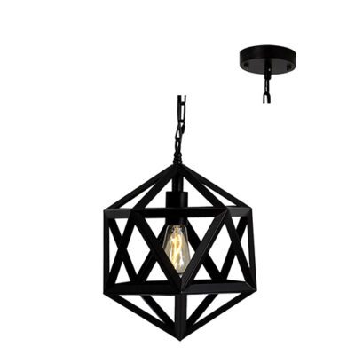 Eurolux Iron Age Pendant 300mm Black - P607
