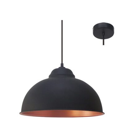 Eurolux Truro2 Pendant 370mm Black/Copper - P700