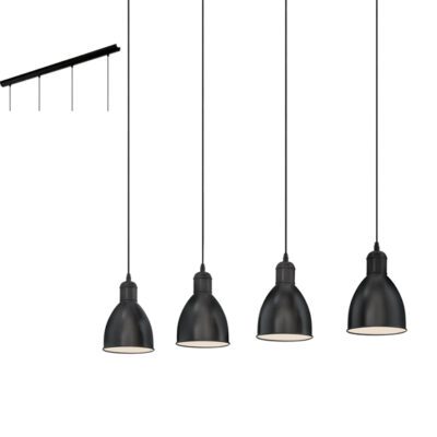 Eurolux Priddy 4LT Pendant 975mm Black - P821B