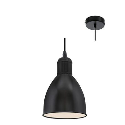 Eurolux Priddy Pendant 155mm  Black/White - P830B