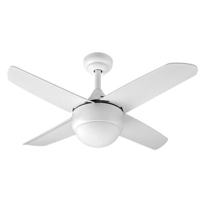Eurolux Rush Ceiling Fan 4 Blades Pull Switch  Matt White Motor Power 50W - RF41W