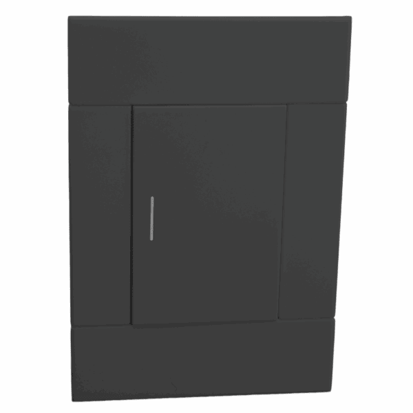 VETi 2 - 1 Lever 1 Way Switch - Charcoal Complete